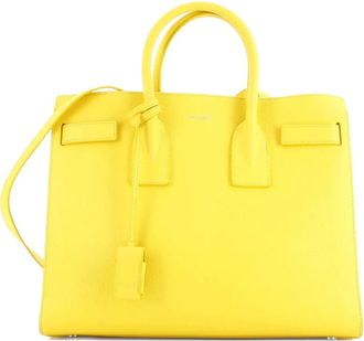 Saint Laurent Sac de Jour NM kleine shopper - Geel