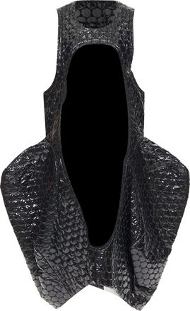 Comme Des Gar&ccedil;ons Comme Des Garcons PVC bubble quilted cutout dress