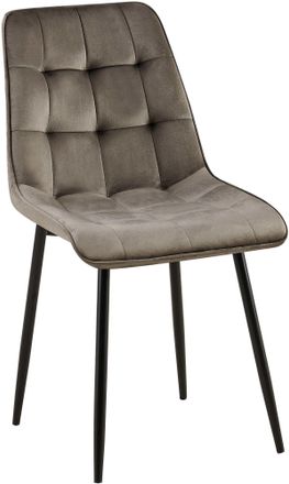 Clp Silla De Comedor Gifford Con Funda De Terciopelo Antracita Terciopelo