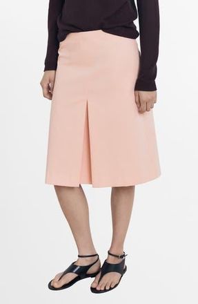 Mango Stretch Cotton Skirt in Pastel Pink at Nordstrom Rack, Size 4