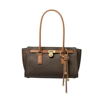 Michael Kors Shoulder Bags, female, Brown, Size: ONE SIZE Chic Hamilton Moderne Shoulder Bag