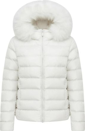 Colmar Donsjack met capuchon - Dames - Ski Jassen - Wit - L - Polyester - Fitness