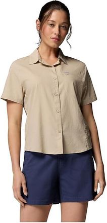 Columbia Silver Ridge Utilitytm II Short Sleeve Shirt Womens Workout Ancient Fossil : 2XL, Polyester
