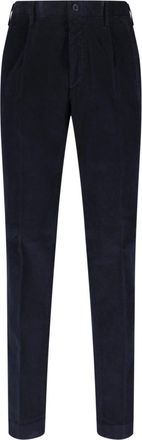Incotex Blue Slim-Fit Tailored Cotton Pants