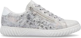 Rieker Side Zip Sneaker - Dames - Sneakers - Grijs - 39 EU - Leer - Schoenen
