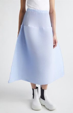 Melitta Baumeister Ripple Pliss&eacute; Skirt in Soft Blue at Nordstrom, Size Large
