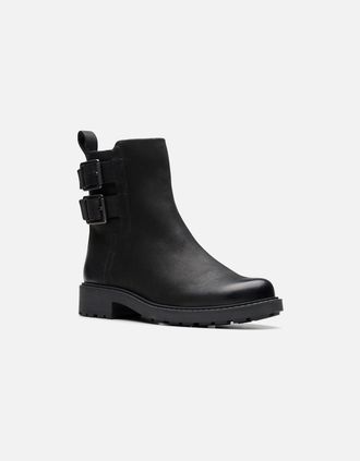 Clarks Womens Clarks Orinoco2 Bay in Black Leather