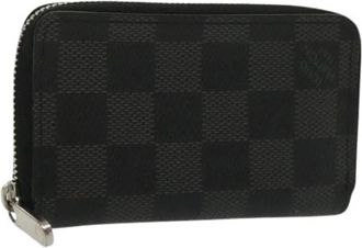 Louis Vuitton Pre-owned Wallets, female, Black, Size: ONE SIZE Pre-owned Vintage Canvas Wallet
