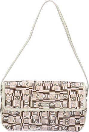 Ferragamo Vintage Clutch Bag Canvas Canvas Clutche & Pouche Bag (Pre-Owned)