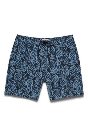 Surfside Supply Co. Duke 7.25 Pineapple Boardshort in Blue at Nordstrom, Size Xx-Large