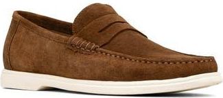 Donald J Pliner Clive Penny Loafer in Tobacco Suede at Nordstrom Rack, Size 11.5