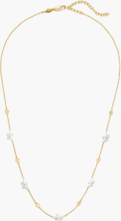 Yoj Luludi Flower Mix Metal Necklace in Gold in Two Tone at Nordstrom