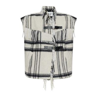 Isabel Marant Jassen, Dames, Beige, S, Wol, Ginesa Wol Vest
