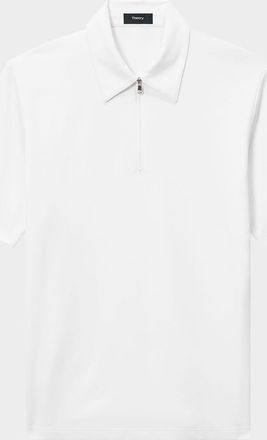 Theory Mens Ryder Quarter-Zip Jersey Polo Shirt