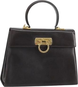 Ferragamo Pre-owned Handbags, female, Brown, Size: ONE SIZE Pre-owned Handbag