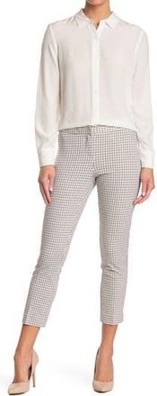 Amanda + Chelsea Gingham Print Ponte Ankle Pants in Khawhtgy at Nordstrom Rack, Size 16P