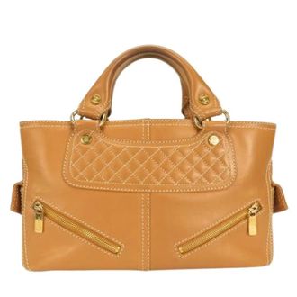 Celine Pre-owned Handbags, female, Brown, Size: ONE SIZE Pre-owned Boogie Bag Leather Handbag