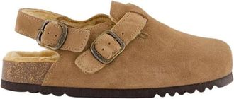 Scholl Dames Fae Backstrap - Dames - Klompen - Bruin - 39 EU - Schoenen