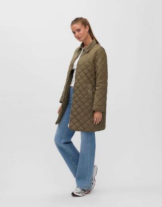 Vero Moda cappotto in kalamata-Verde