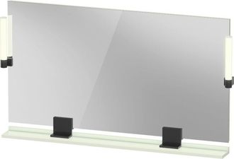 Duravit Duravit - Espejo Sivida, Negro Diamante Mate, 1250x36x650mm, Luz
