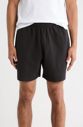 Obey Easy Textured Linen Blend Shorts in Digital Black at Nordstrom Rack, Size Xx-Large