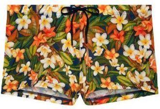 HOM Etna Swim Shorts in Navy Print at Nordstrom, Size Xx-Large
