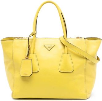 Prada Pre-owned Prada Vitello Daino Double Zip Convertible Tote WLYV8ZUST4Z63V8K