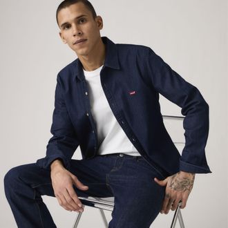 Levi's Battery Housemark Slim Fit Shirt - Mens - 2XL - Blue