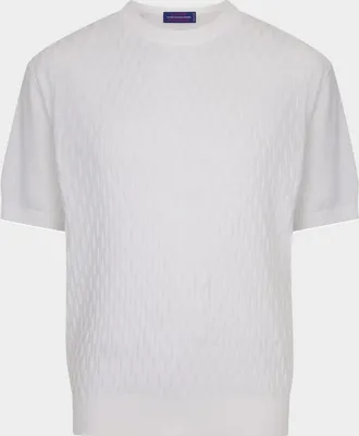 Stefano Ricci Men & apos;s Cashmere Short-Sleeve Crewneck Sweater