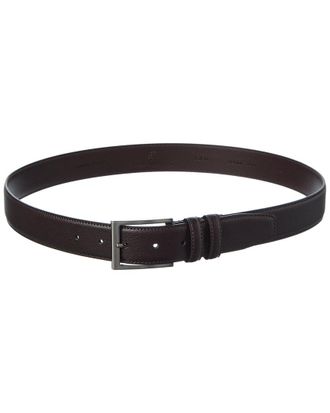 Brooks Brothers Feather Edge Textured Leather Belt