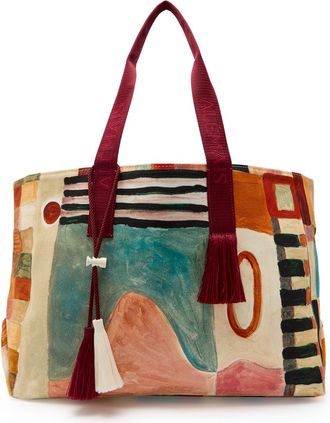 Alemais Alemais Michelle Cotton Beach Tote bag - Multicoloured - One Size