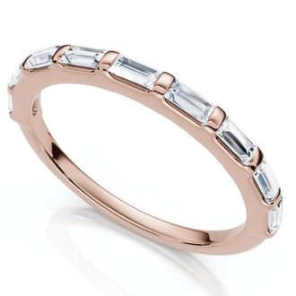 Pompeii3 1/2Ct Baguette Diamond Anniversary Stackable Band 14k Gold or Platinum Lab Grown