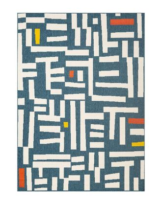 LR Home Lr Home Evette Rios Modern Geometric Polypropylene Indoor/Outdoor Area Rug