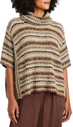 Splendid Jeanette Sweater Poncho in Spice Multi at Nordstrom Rack, Size X-Small