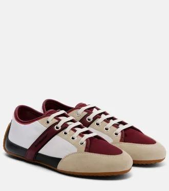 Givenchy Slim suede-trimmed sneakers