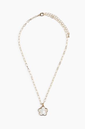 H&M Halskette mit Bl&uuml;tenanh&auml;nger - White