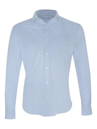 Eleventy long-sleeve button-fastening shirt - men - Denim - S - Blue