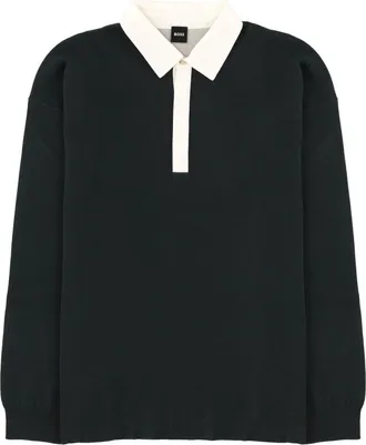 BOSS H-Cenito Cotton Wool Long Polo Shirt