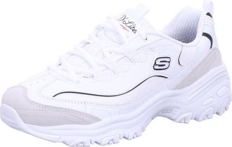 Skechers Womens DLites New HeatSneaker, White Black