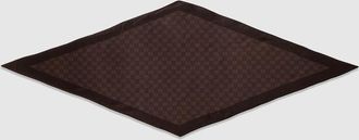 Gucci Printed Silk Twill Diamond Scarf, Black