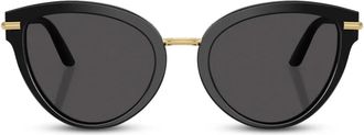 Dolce & Gabbana Eyewear Occhiali da sole con logo inciso - Nero