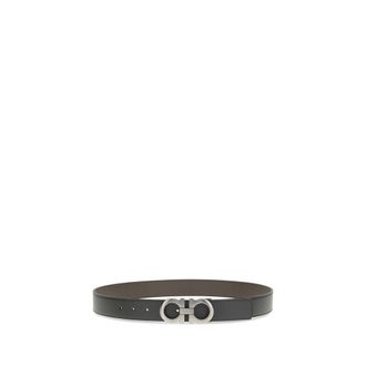 Ferragamo Gancini Buckle Belt - Black