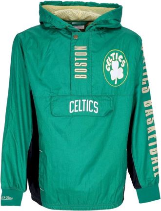 Mitchell & Ness Boston Celtics Windbreaker Vintage Logo - Heren - Fitness - Groen - S - Polyester - Fitness