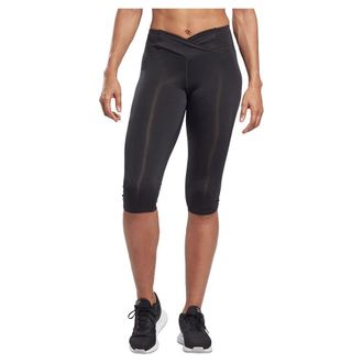 Reebok Womens Basic Capri Leggings Night Black XL