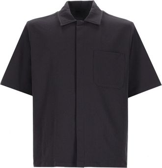 Herno Boxy Cut Concealed Placket Shirt