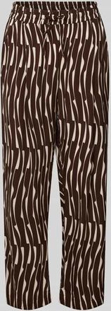 OPUS Wide Leg Stoffhose aus Viskose Modell Marou bamboo in Dunkelbraun, Gr&ouml;&szlig;e 34