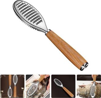 OEM Paquete De 2, Removedor De Escamas De Pescado, Cepillo De Limpieza De Escamas De Pescado Dentado De Acero Inoxidable, Limpiador De Piel Pescado