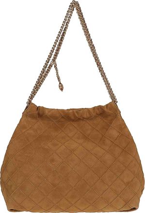 Tory Burch Fleming Suede Hobo Bag