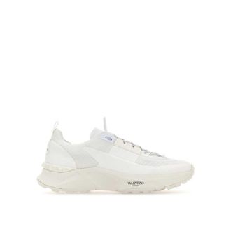 Valentino Garavani White Fabric Athletic Mens Sneakers