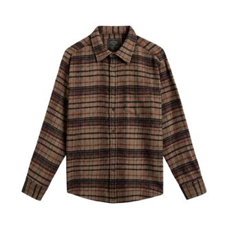 Portuguese Flannel Camicia Oversized Stalia a quadri - - Shirts - Uomo - Marrone - XL
